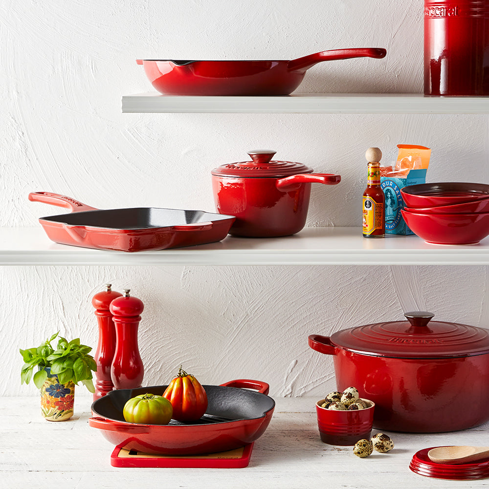 Baccarat Le Connoisseur Cast Iron Frypan 26cm Red