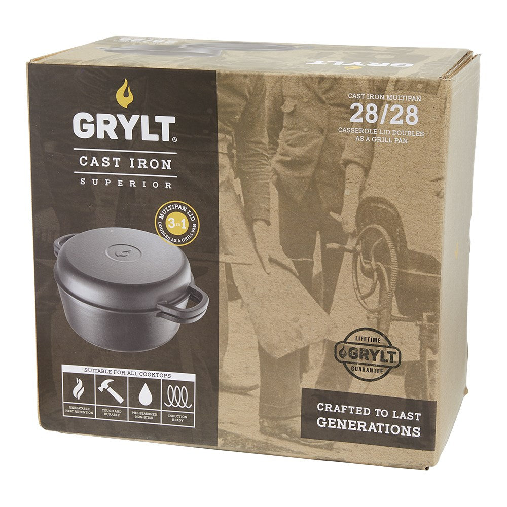 GRYLT Multi Casserole & Grill 28cm