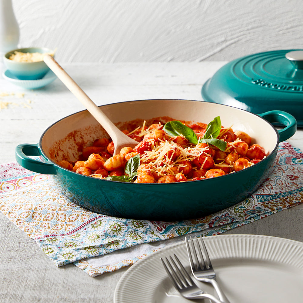 Baccarat Le Connoisseur Cast Iron French Saute Pan 31cm Teal