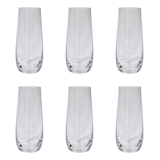 Alex Liddy Grand Cru 6 Piece Stemless Glass Flute Set 290ml