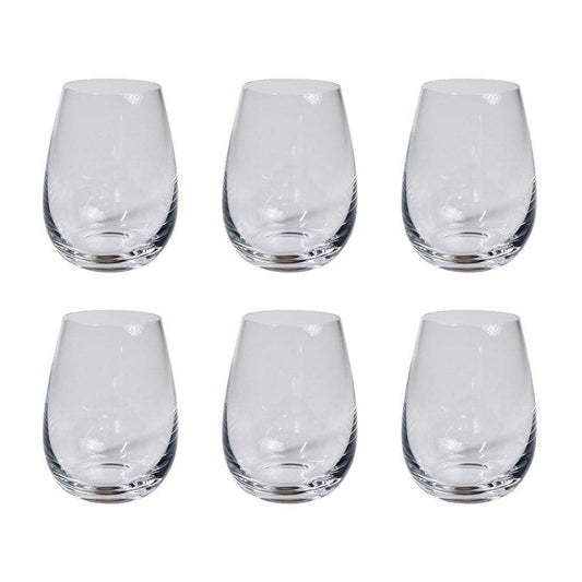 Alex Liddy Grand Cru 6 Piece Stemless White Wine Glass Set 470ml