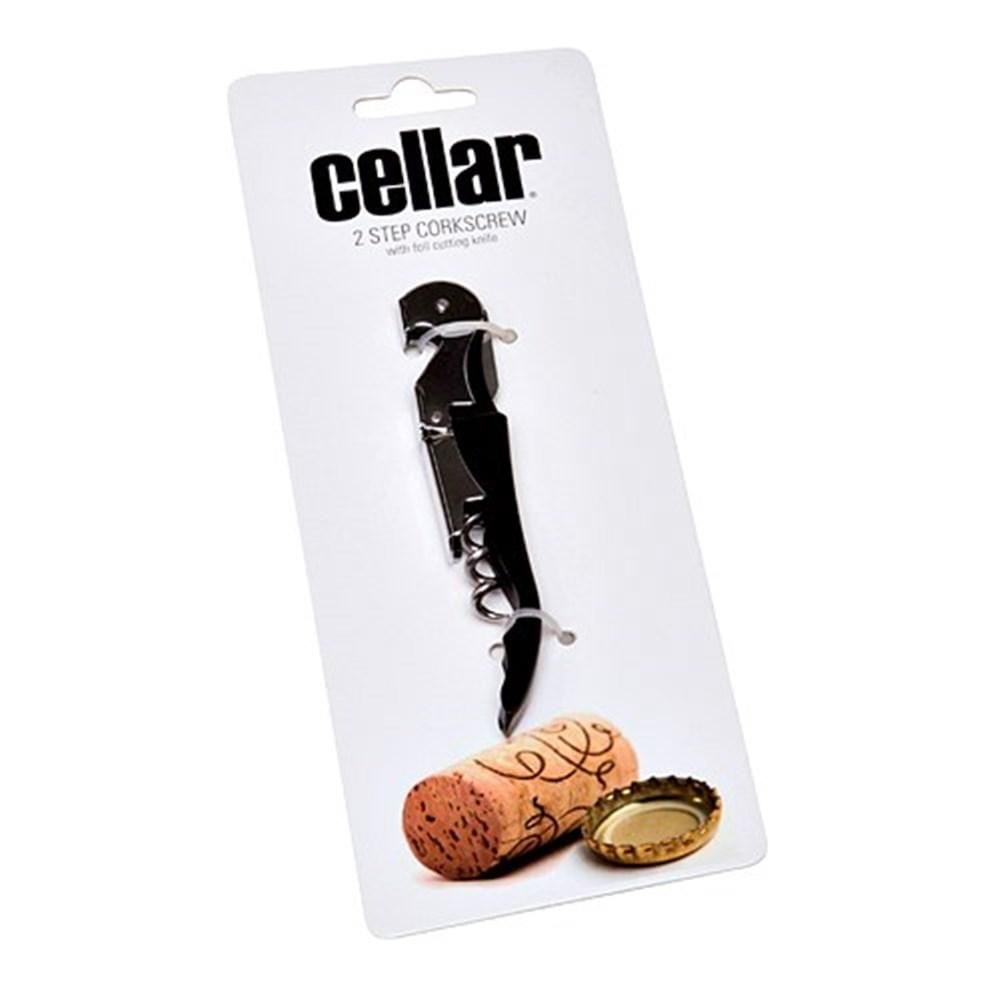 Cellar Two Step Corkscrew Black