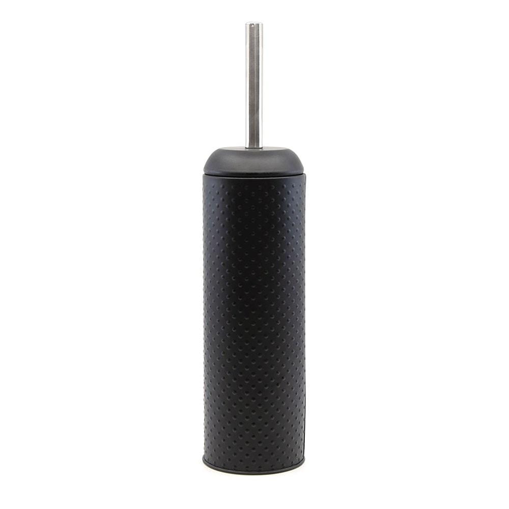 Salt & Pepper Spot Toilet Brush and Roll Holder Set