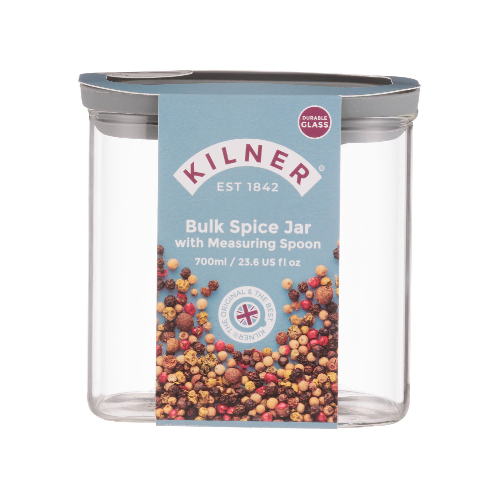 Kilner Fresh Storage Spice Jar With Spoon 700ml