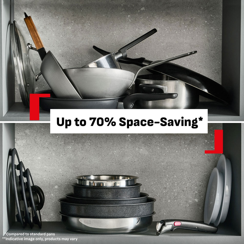 Tefal Ingenio Emotion+ Induction Uncoated Stainless Steel 4 Piece Induction Pot Set