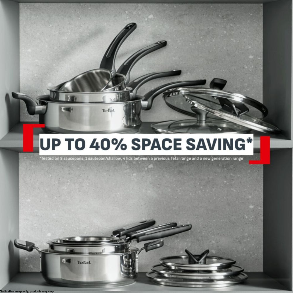 Tefal Emotion+ Induction Stainless Steel Uncoated 3 Piece Pot Set