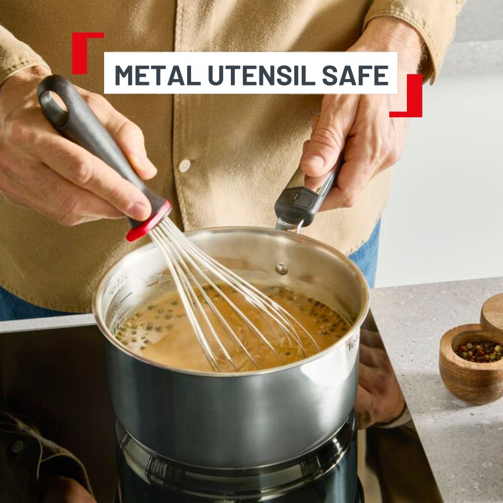 Tefal Emotion+ Induction Stainless Steel Uncoated 3 Piece Pot Set