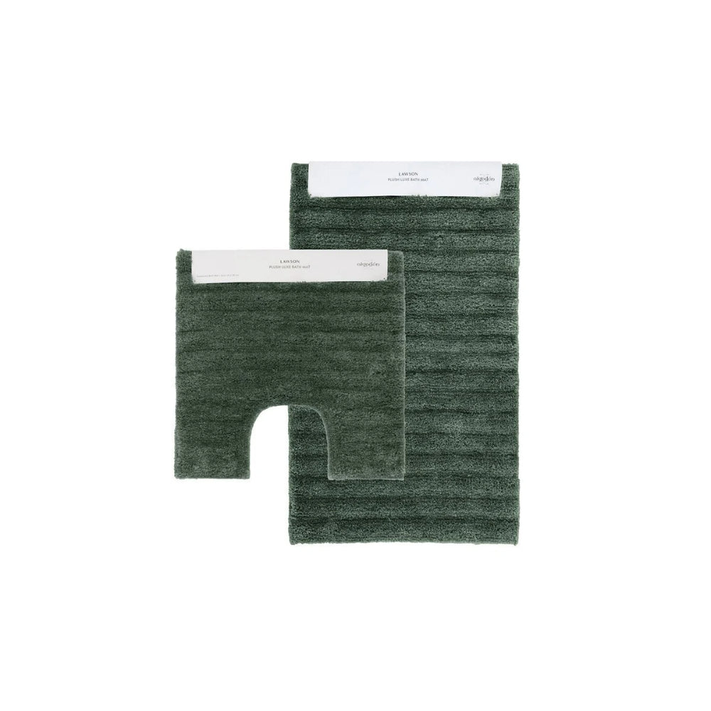 Algodon Lawson Plush Bath Mat 2 Piece Set