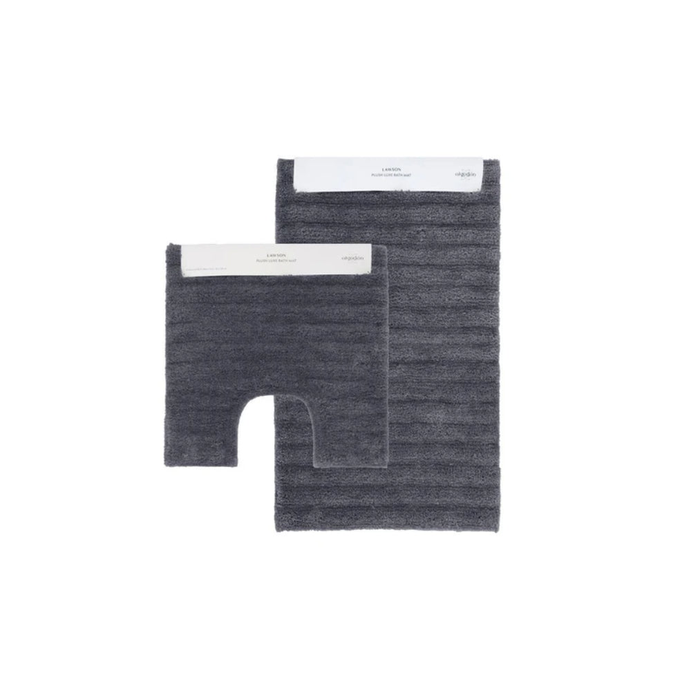 Algodon Lawson Plush Bath Mat 2 Piece Set