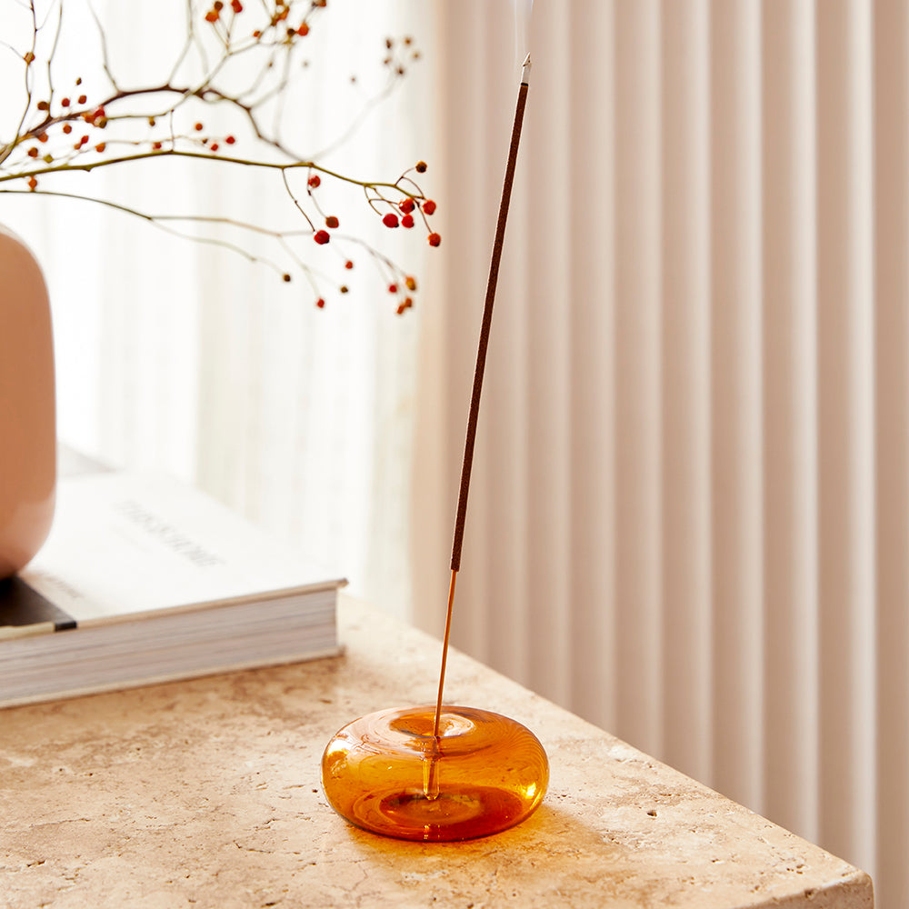 MyHouse Glass Incense Holder Mango