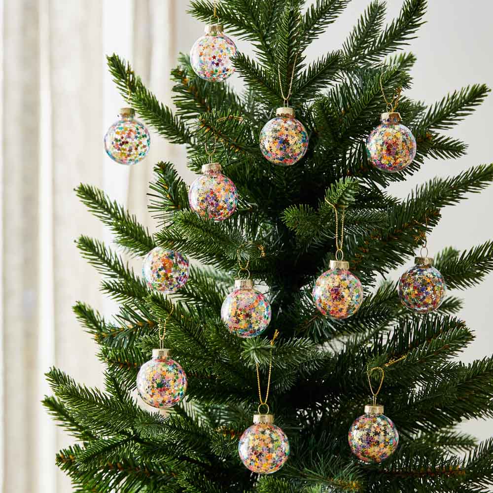 MyHouse Set of 12 Rainbow Star Baubles