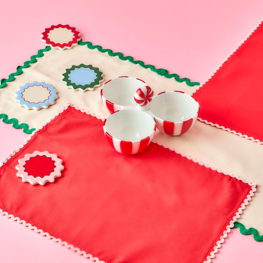 Ambrosia Santas Workshop Set of 2 Placemats