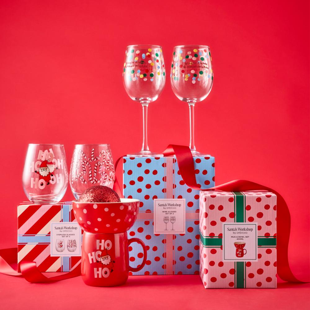 Ambrosia Santas Workshop Mug and Bowl Set