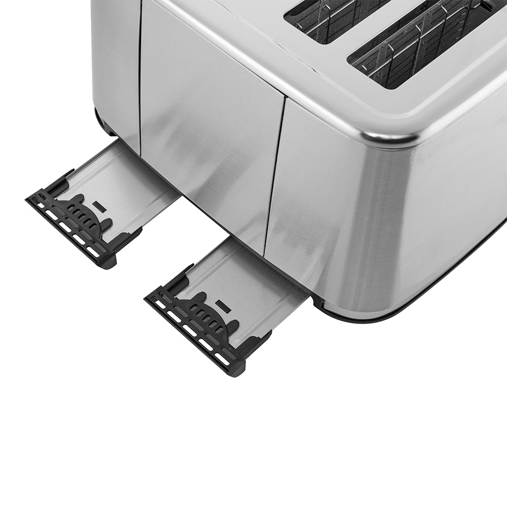 Baccarat The Brekkie Slice 4 Slice Toaster Stainless Steel