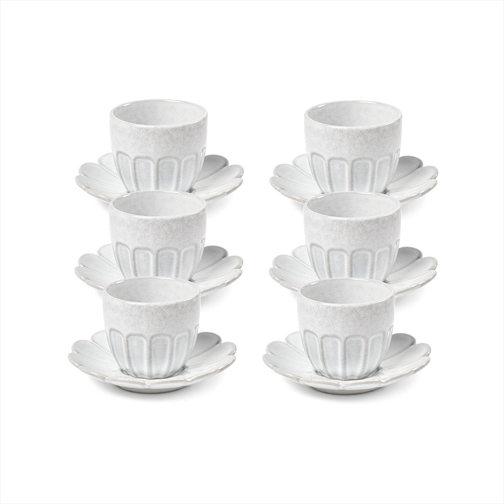Salt & Pepper Hostess Espresso Cup & Saucer 85ml - Set of 6
