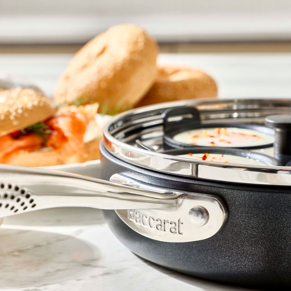 Baccarat iD3 Hard Anodised Egg Poacher With Lid
