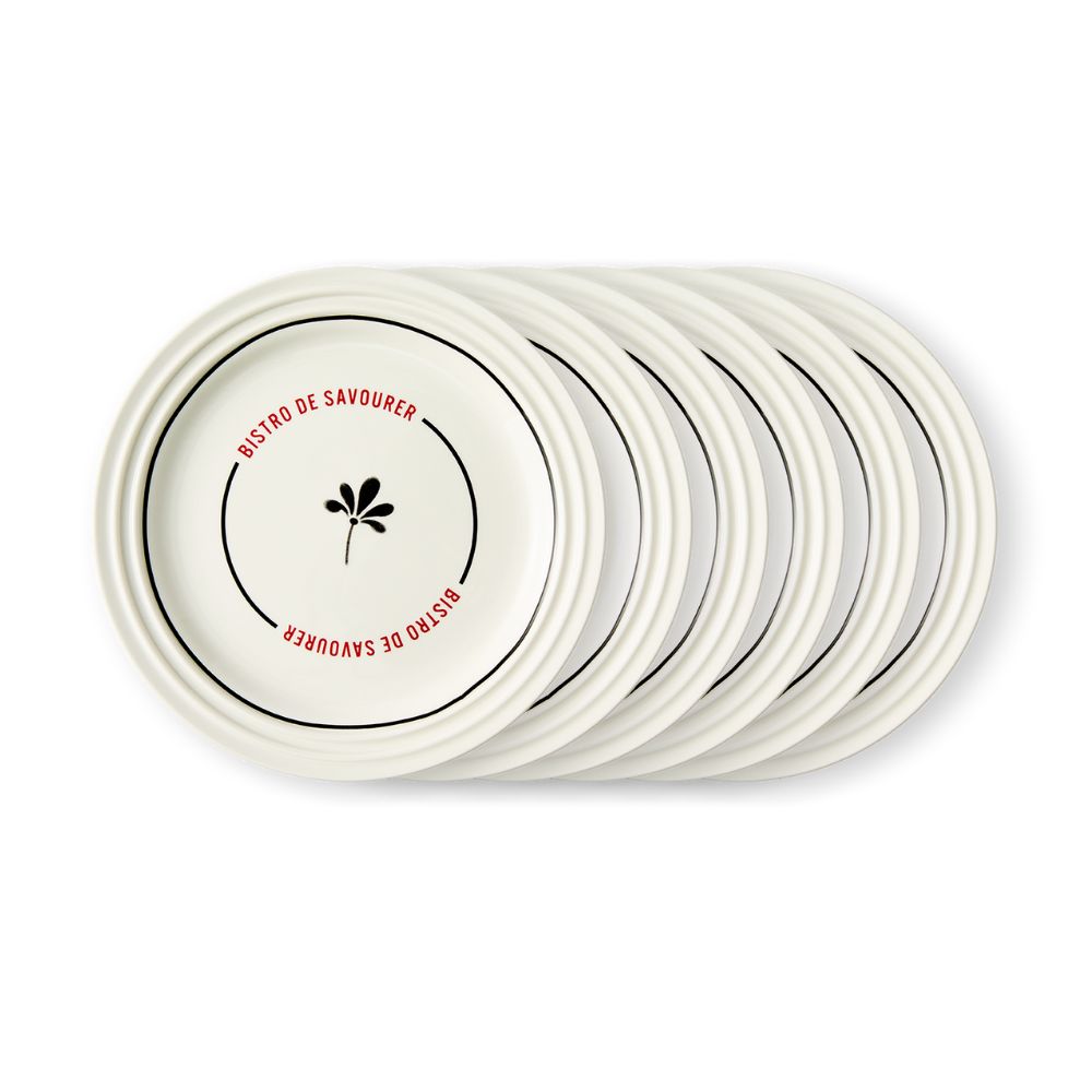 Salt & Pepper Bistro Side Plate 19cm - Set of 6