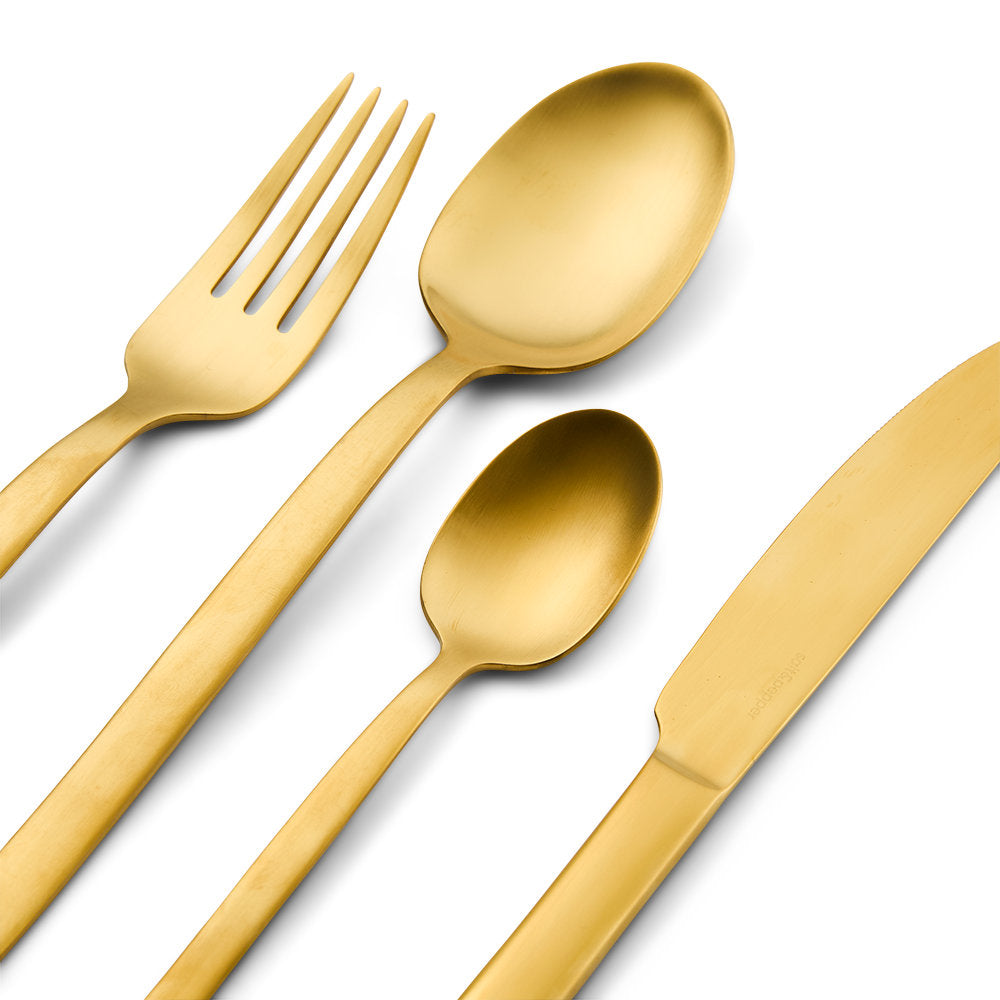 Salt & Pepper Monaco Cutlery Set - 16 Piece