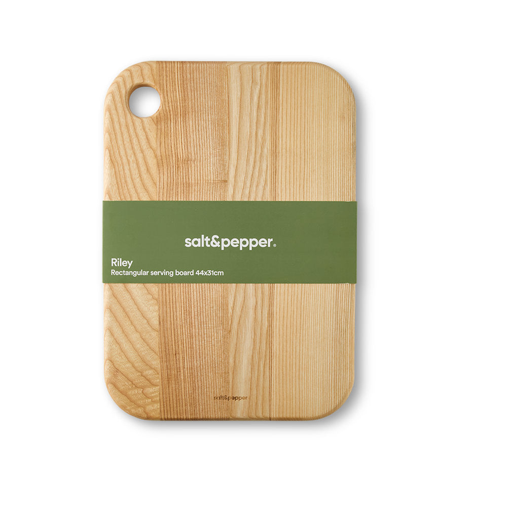 Salt & Pepper Riley Rectangular Serving Board