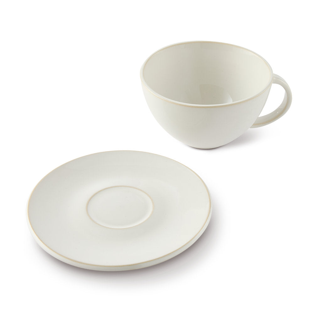 Salt & Pepper Riley Teacup & Saucer 360mL