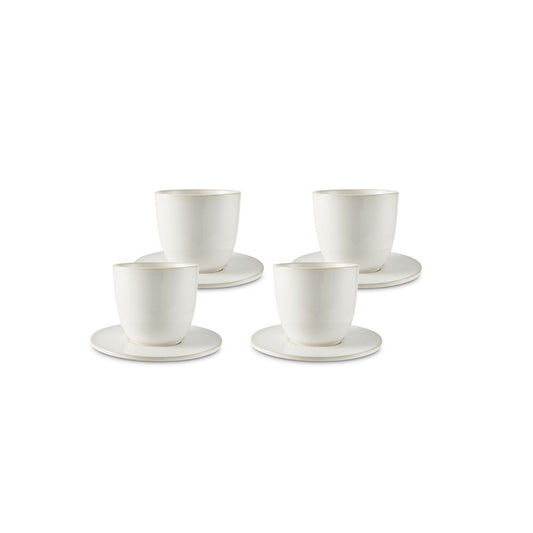 Salt & Pepper Riley Espresso Cups & Saucers 160mL - Set of 4