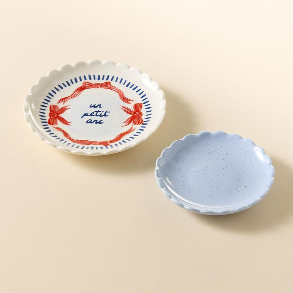 Salt & Pepper Wonderland Set of 2 Petit Arc Trinket Dishes