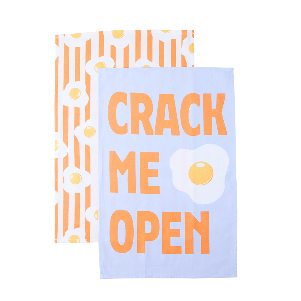 Daily Dose II by Ambrosia Set of 2 Tea Towels