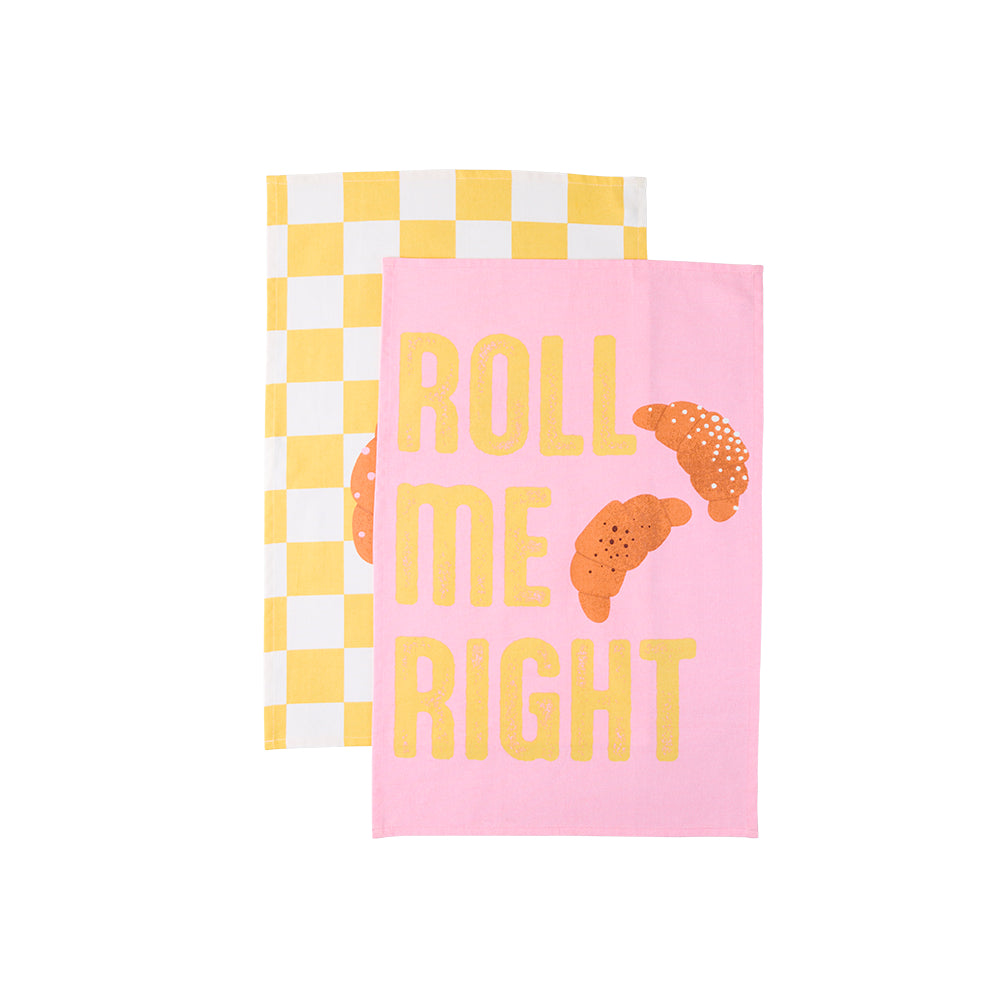 Daily Dose II by Ambrosia Set of 2 Tea Towels