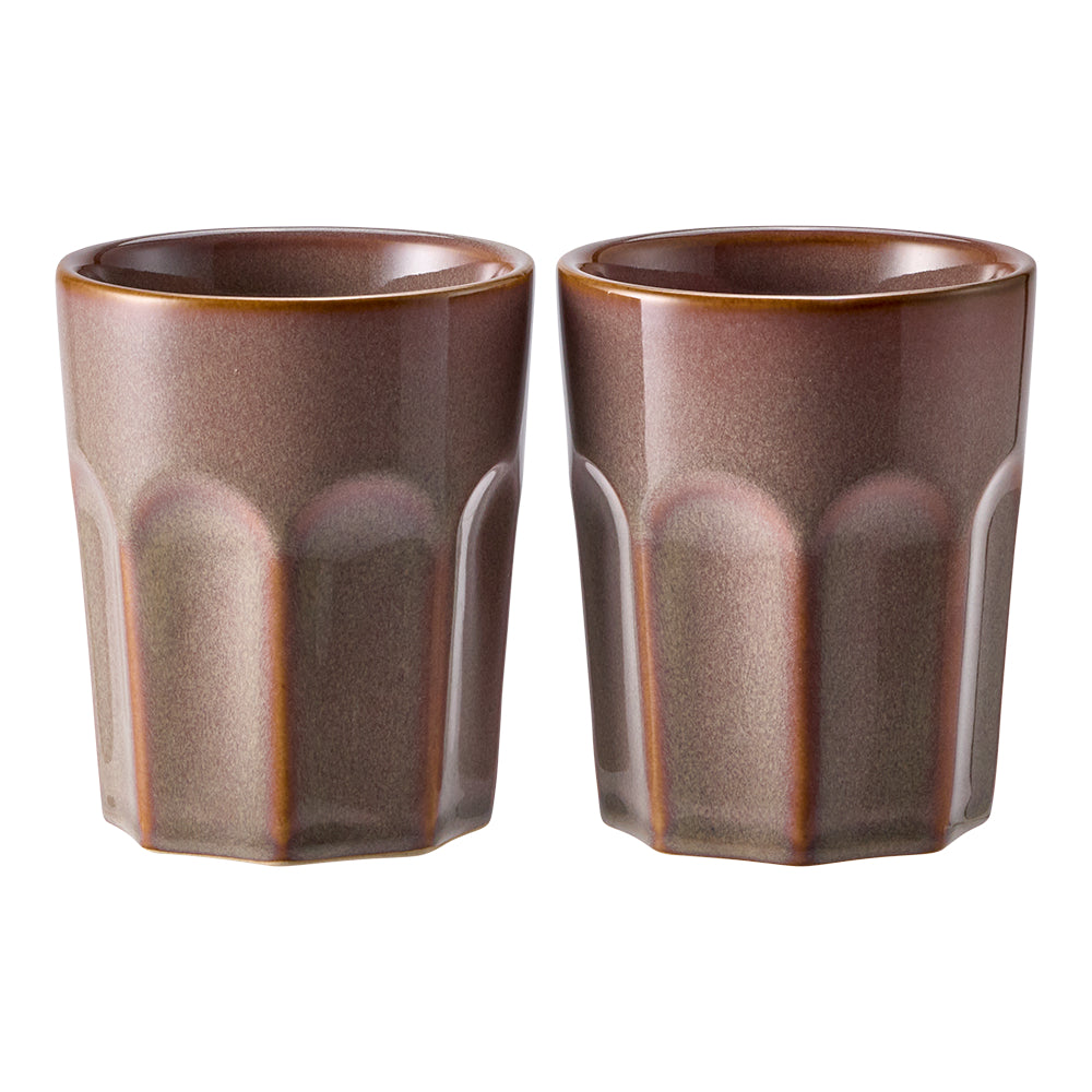 Alex Liddy Verv Set Of 2 Faceted Tumblers 250ml