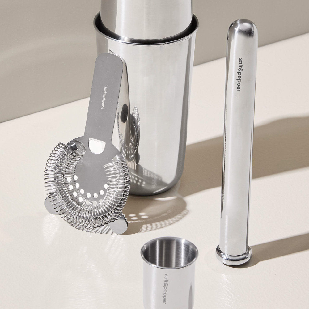 Salt & Pepper Lume Boston Cocktail Shaker 4pc Set