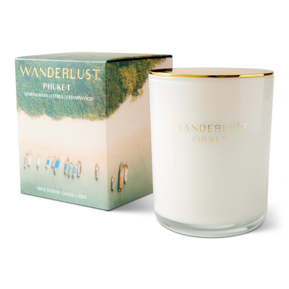 Salt & Pepper Wanderlust Candle with Lid 425g