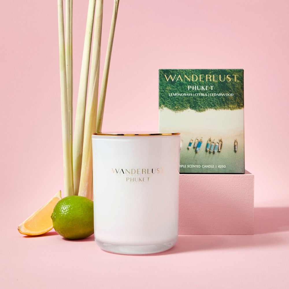 Salt & Pepper Wanderlust Candle with Lid 425g