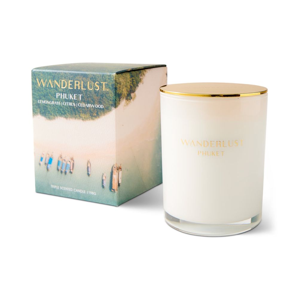 Salt & Pepper Wanderlust Candle with Lid 198g