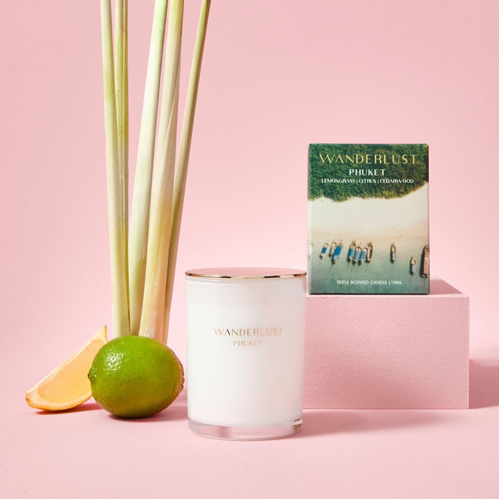 Salt & Pepper Wanderlust Candle with Lid 198g