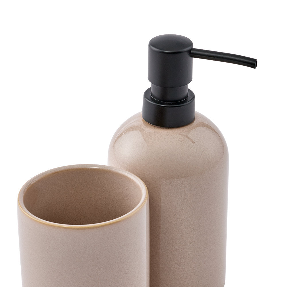 Salt & Pepper Tide Soap Dispenser & Tumbler Set