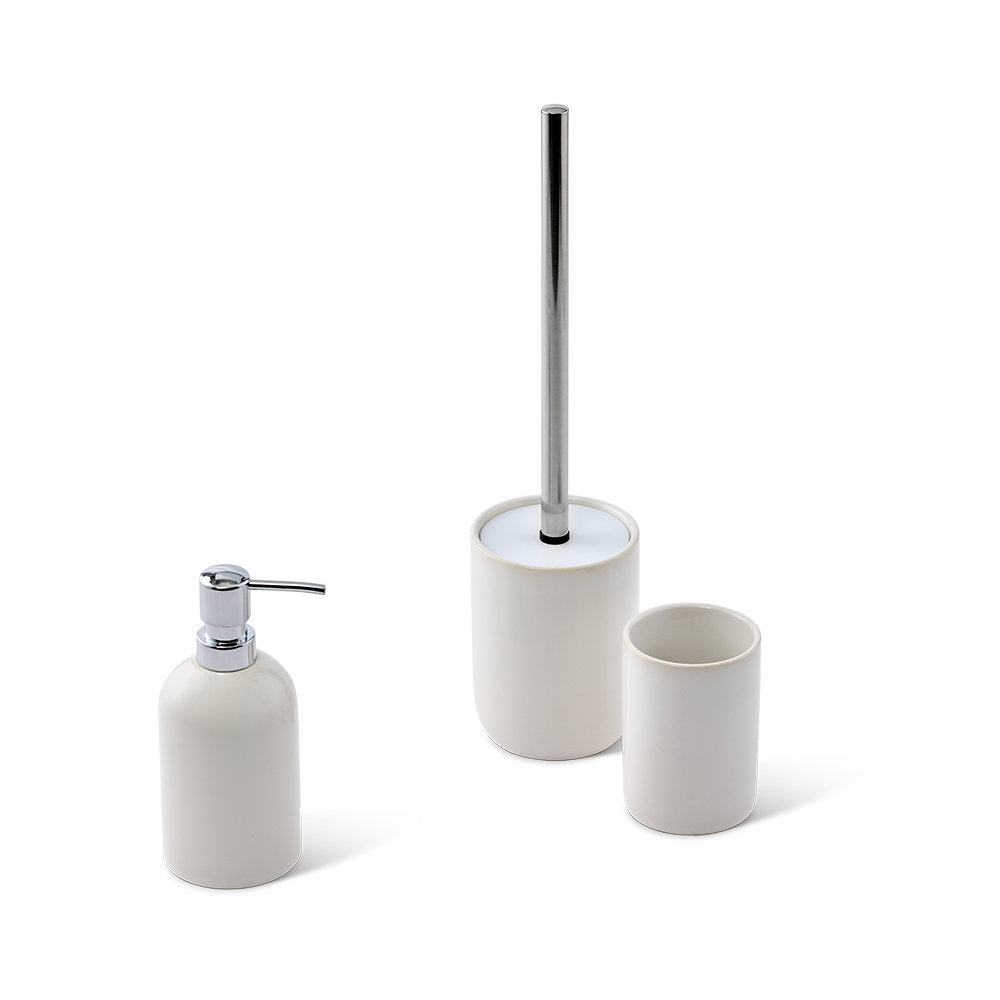 Salt & Pepper Tide 3 Piece Bathroom Set