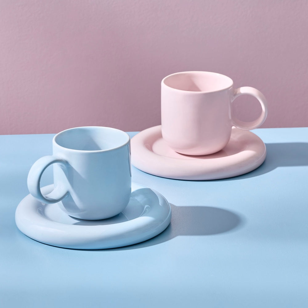 Salt & Pepper Finn Espresso Cup & Saucer 100ml Set of 2