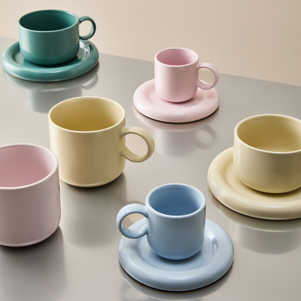 Salt & Pepper Finn Espresso Cup & Saucer 100ml Set of 2