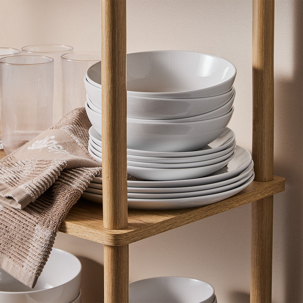 Salt & Pepper Coupe 12 Piece Dinner Set