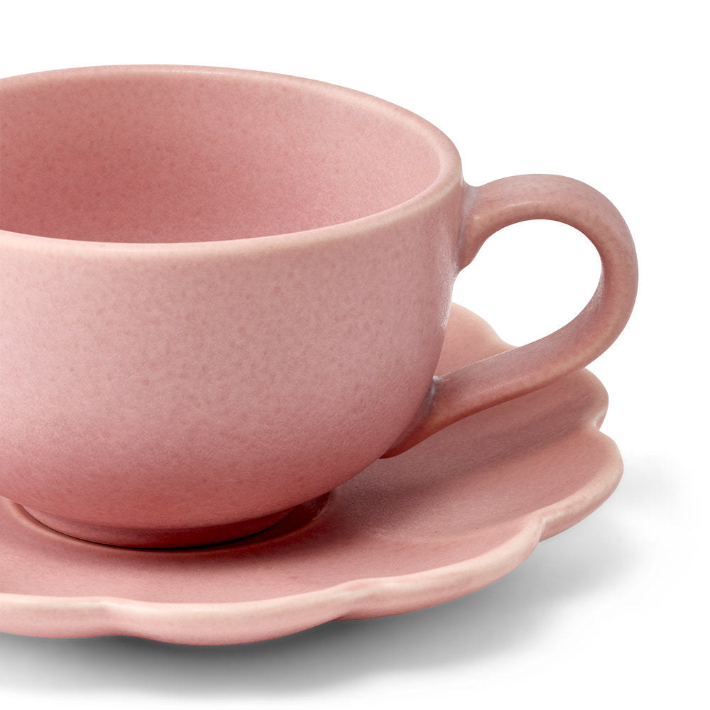 Salt & Pepper Leif Teacup & Saucer Set of 2 240ml