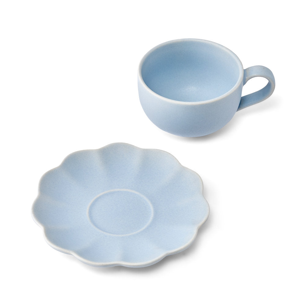 Salt & Pepper Leif Teacup & Saucer Set of 2 240ml