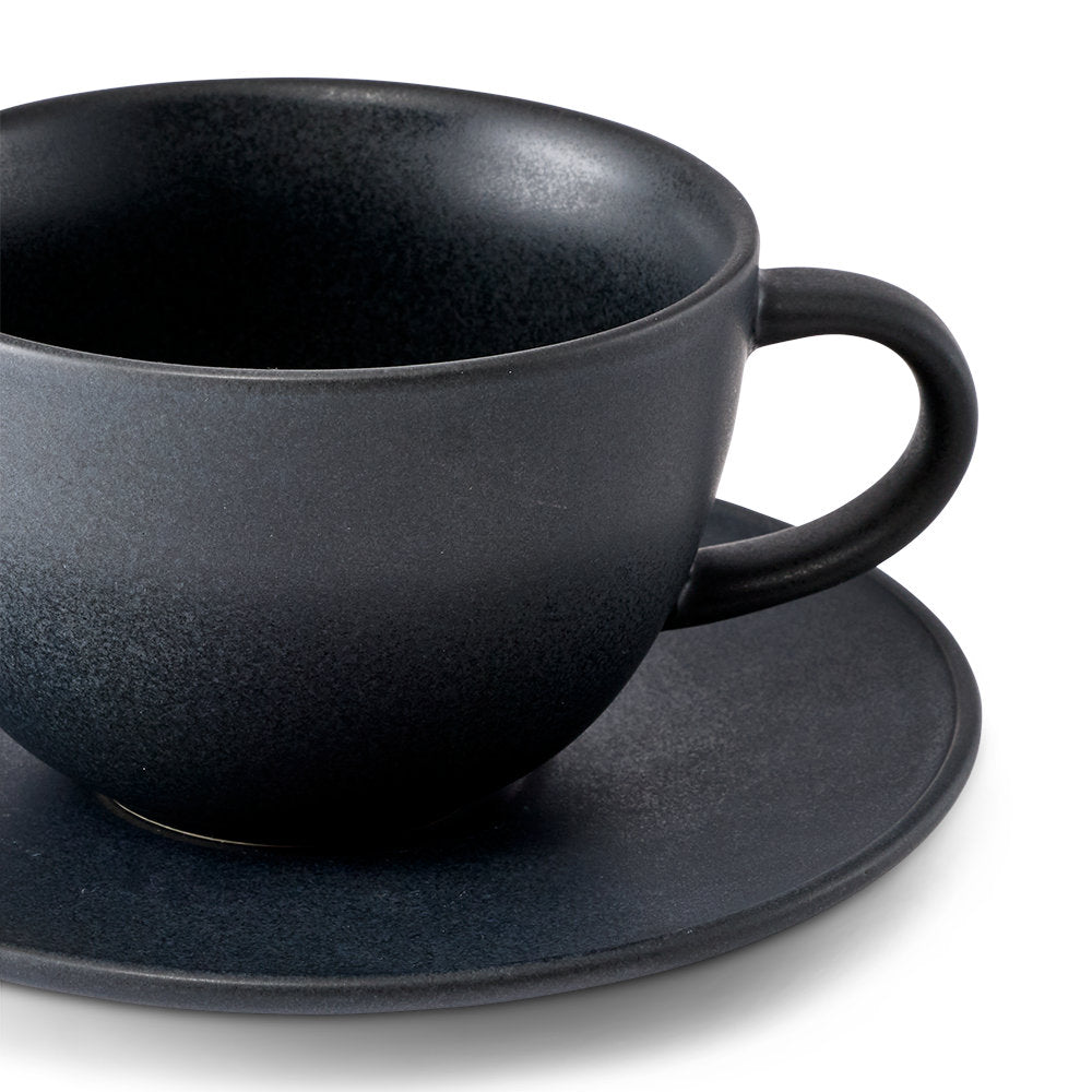 Salt & Pepper Milan Teacup & Saucer 280ml
