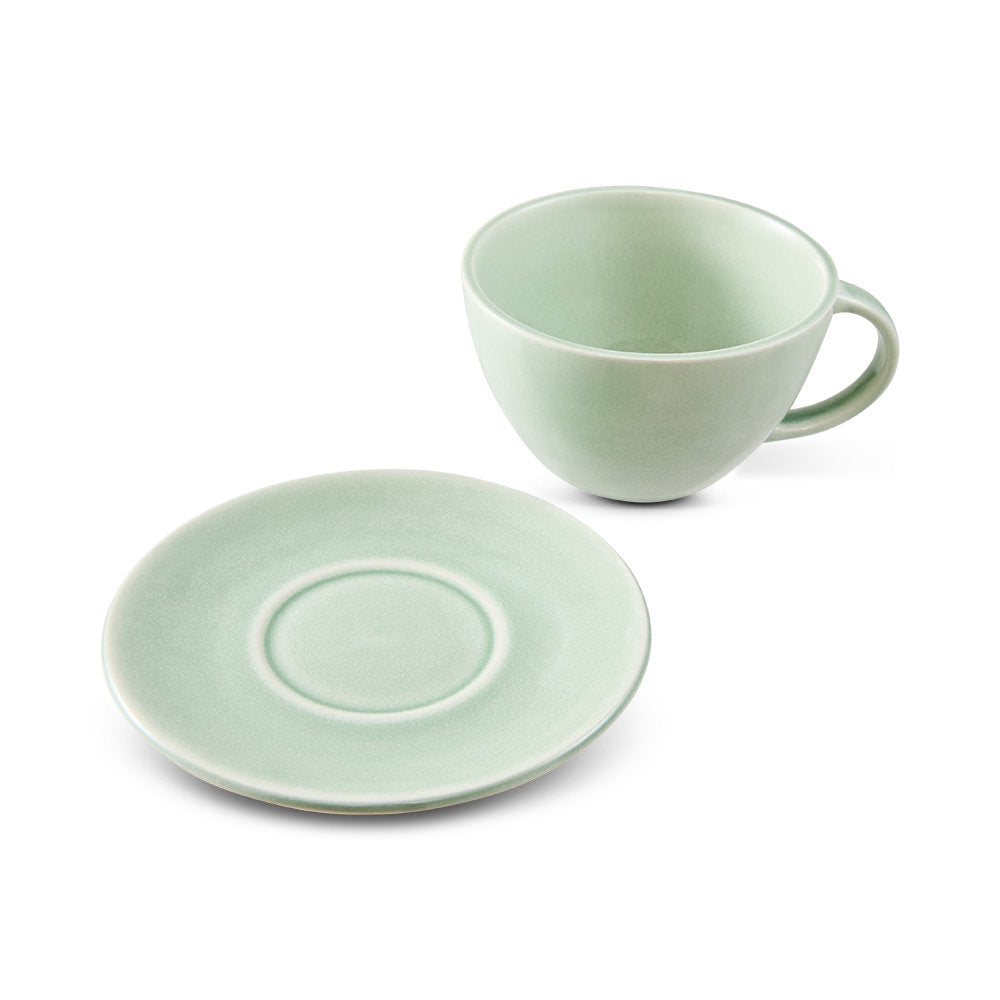 Salt & Pepper Riley Teacup & Saucer 360mL