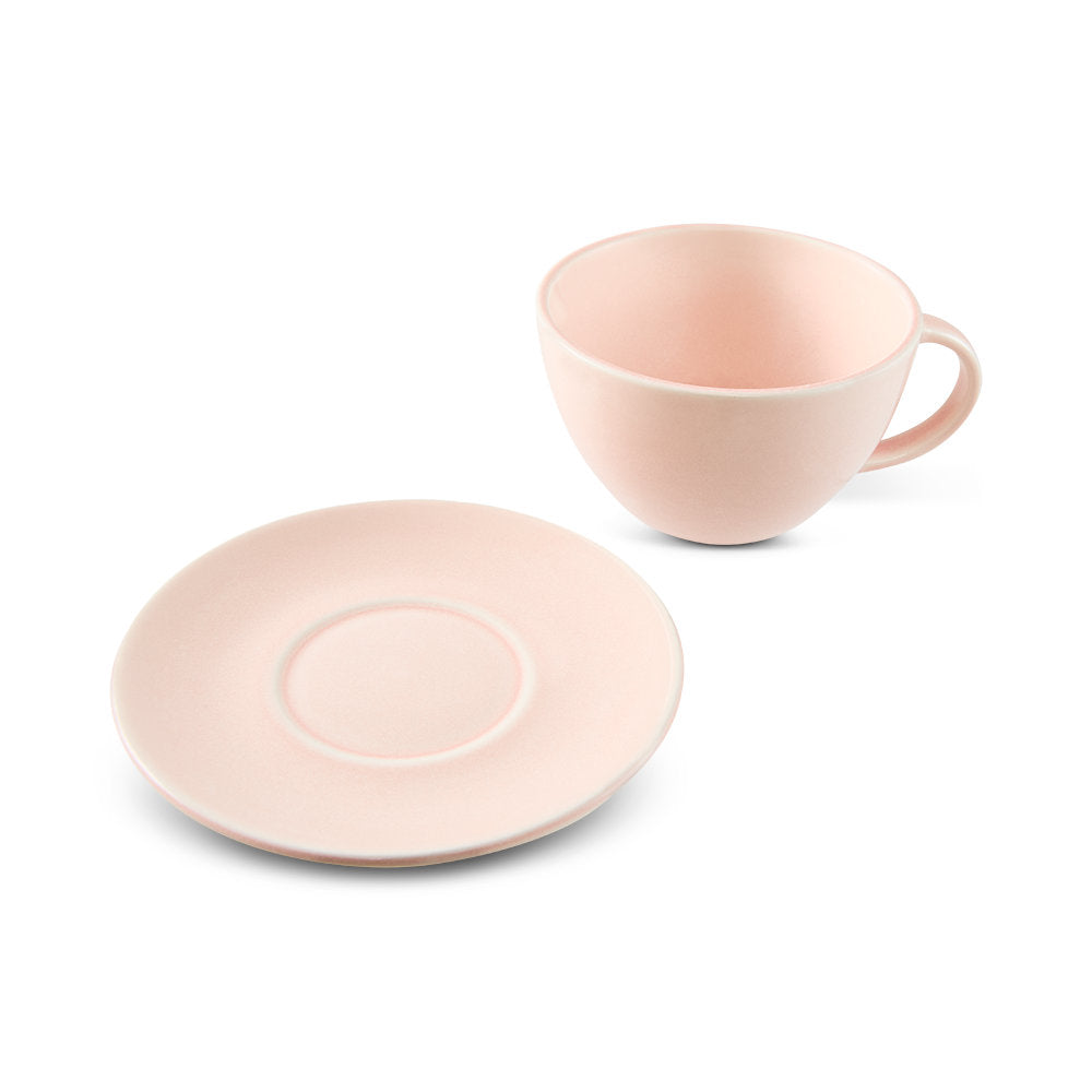 Salt & Pepper Riley Teacups & Saucers 360mL - Set of 4