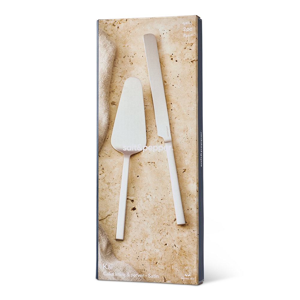 Salt & Pepper Kai Cake Server Set 2 Piece