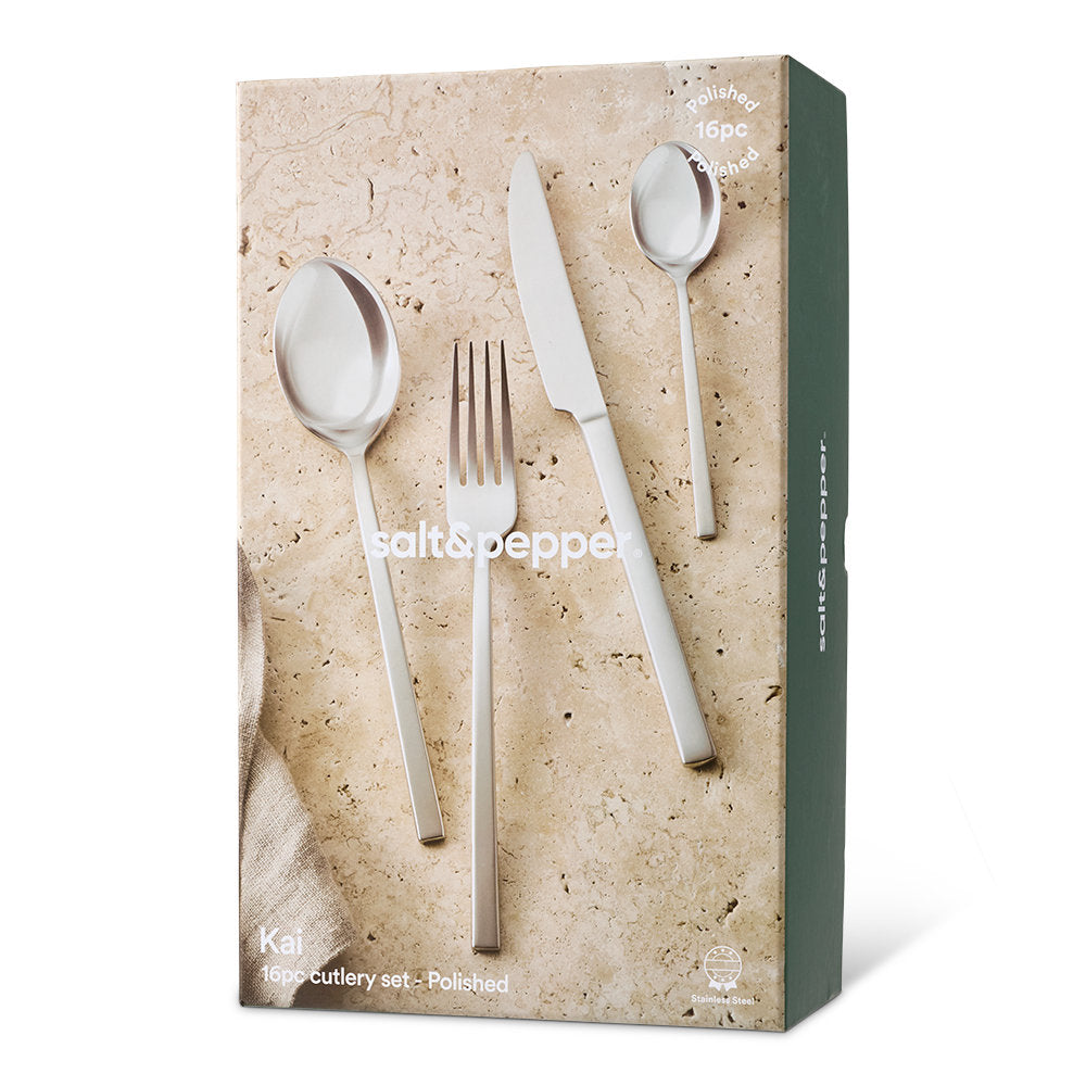 Salt & Pepper Kai Cutlery Set 16 Piece