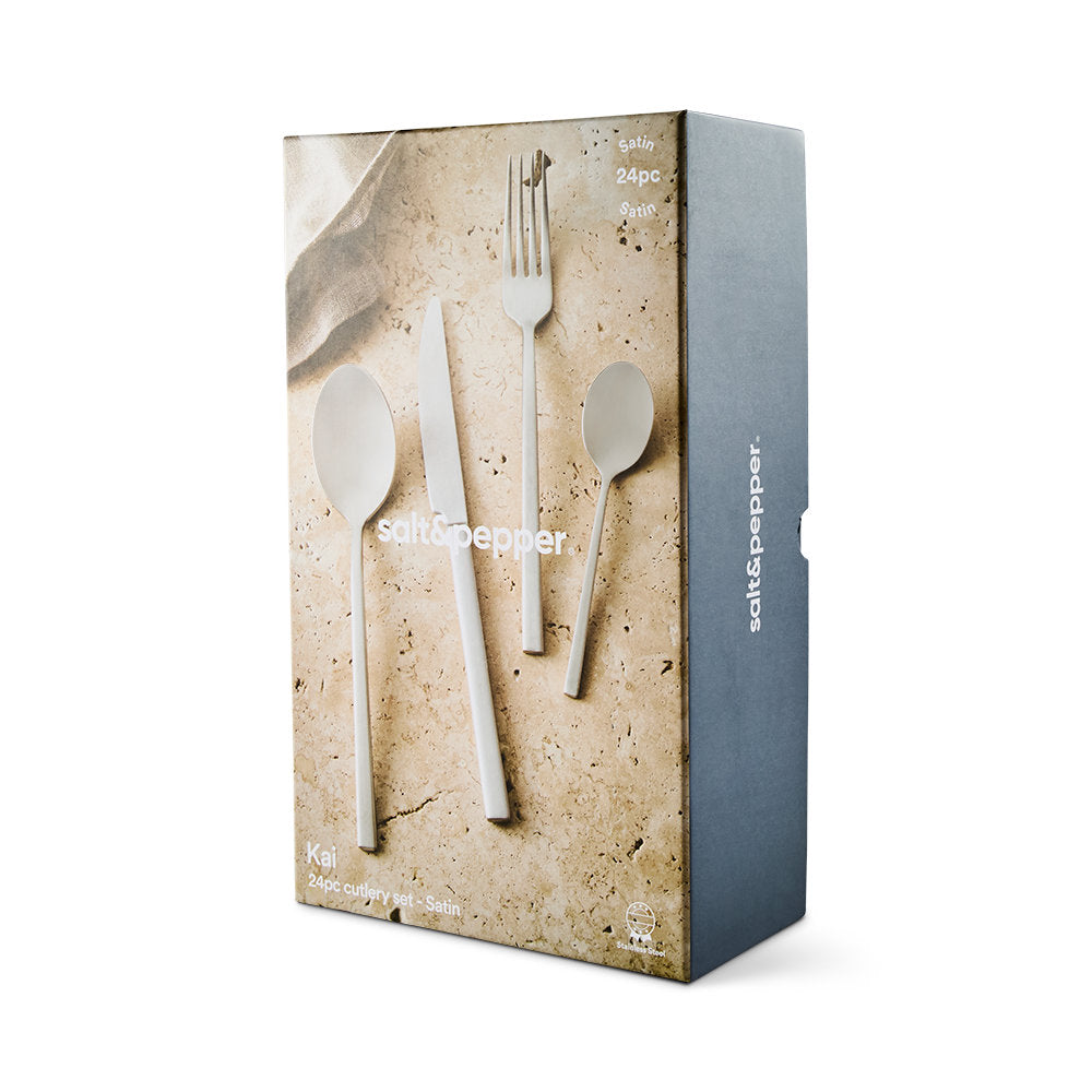 Salt & Pepper Kai Cutlery Set 24 Piece