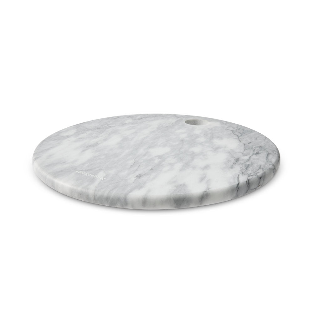 Salt & Pepper Riley Round Marble Platter
