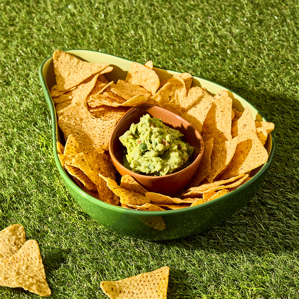 Adorn Living Avo Chip N Dip Plate