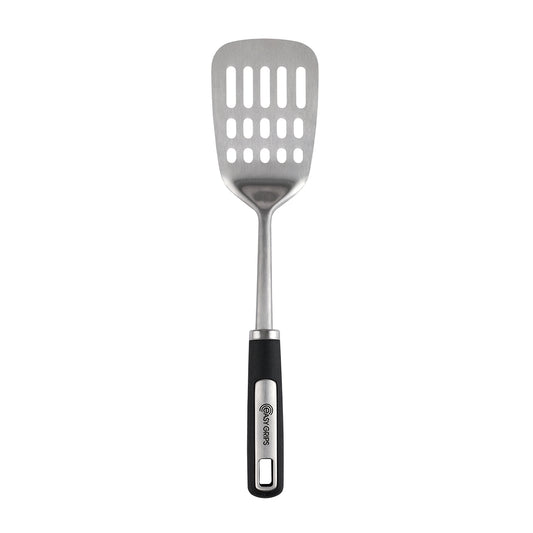 Easy Grips Stainless Steel Slotted Turner Black